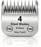 4 Skip Tooth Detachable Pet Dog Grooming Steel Blades,Compatible with Andis,Oster A5,Wahl