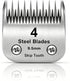 4 Skip Tooth Detachable Pet Dog Grooming Steel Blades,Compatible with Andis,Oster A5,Wahl