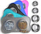 Active Pets Dog Bowl Set, Stainless Steel No Spill Food & Water Bowls with Skid Resistant Silicone Mat, Small, Medium,