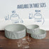 Park Life Designs Large Ceramic Dog Bowl - Stylish Gray Pet Feeding Dish | Durable, Easy-Clean & Dishwasher-Safe