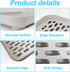Chinchilla kathson Rabbit Litter Box, Bunny Potty Trainer Tray Guinea Pig Litter Box with Grid, Small Animal Toilet