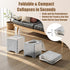 Generic 9.1" Foldable Travel Potty - Compact Collapsible Portable Toilet Seat with Cleaning Bags for Car, Camping