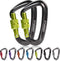 STURME Lightweight Aluminium Carabiner Clip Set (12KN) - Heavy Duty D-Ring Hooks for Hammock, Improved Design 2022