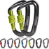 STURME Lightweight Aluminium Carabiner Clip Set (12KN) - Heavy Duty D-Ring Hooks for Hammock, Improved Design 2022