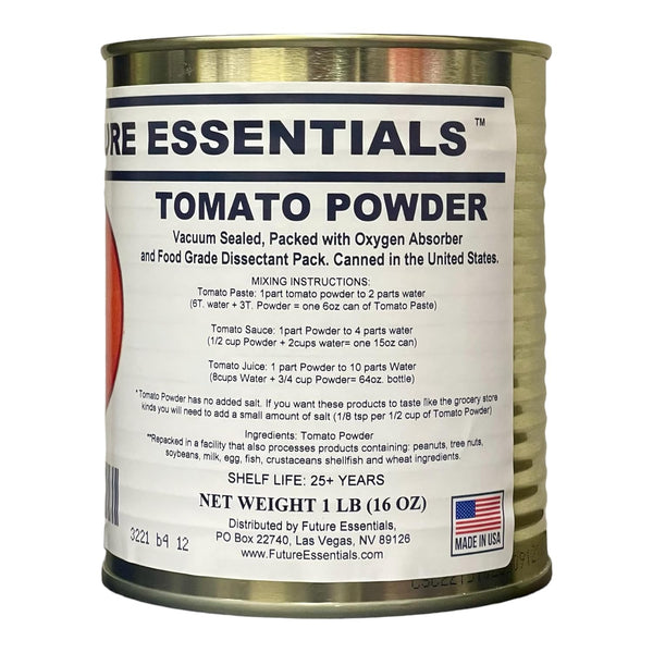 Future Essentials Tomato Powder | Real Tomato Taste | 16 oz Shelf-Stable