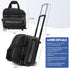 SOGUKOER 2 39.5" Bowling ball Bag with Wheels, Lightweight Trolley Double Ball Bowling bag with Large Separate Shoe