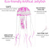 WishLotus 2 PCS Jellyfish Fish Tank Decorations, Simulation Jellyfish Plant Ornament for Various Aquariums (S, Pink)