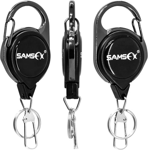 SAMSFX Fly Fishing Zinger Retractor for Anglers, 3pcs Tool Gear Assortment Combo