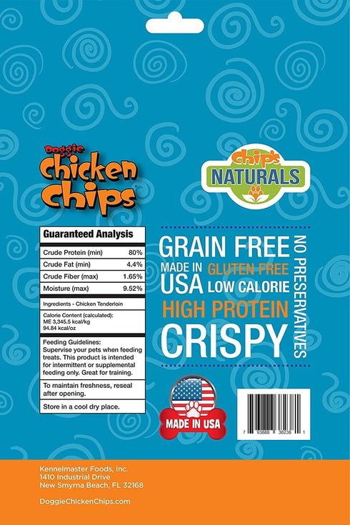All Natural Chicken Chips - Dog Treats Made with USA Sourced Chicken (Large - 15 oz bag)