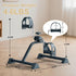 FITKS360 Under Desk Elliptical & Mini Exercise Bike Seated Leg Exerciser & Pedal Machine for Seniors Arm & Leg Workout