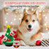 lilfrd Christmas Dog Toys, Dog, Xmas Christmas Tree, Santa Claus Hide and Seek Puzzle Squeaky Plush Rope Chew Fetch