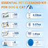 Pet Grooming Deodorizing Wipes for Dogs & Cats, Essential Supplies Set: Teeth, Ears, Eyes, Paw Cleaner, Balm, Rinse