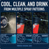 Lunatec Insulated Hydration Spray Water Bottle, Personal Mister, Camp Shower, and Sport Bottle in One
