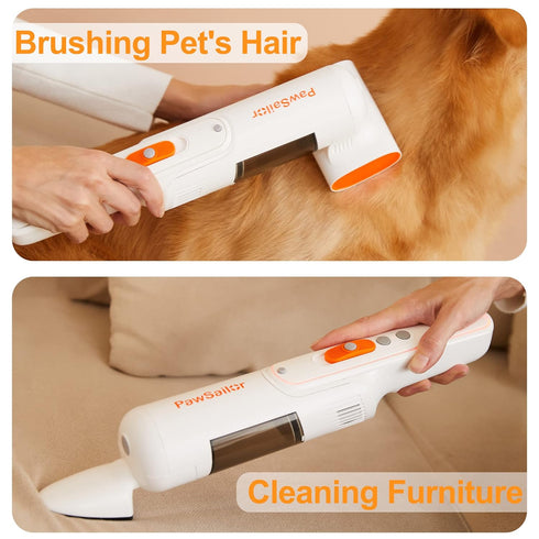 Set 99% Cordless Pet Vacuuming and Grooming Kit Pet Grooming Vacuum, Professional Hair Cleaning Tool for Dogs Cats