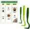 TickCheck Tick Remover Value 3 Pack - Tools + Tick Identification Card for Humans, Dogs & Cats