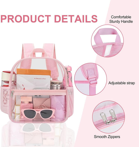 Backpack Backpack 12x6x12 Oraben Clear for Stadium Events Stadium Waterproof Clear Bag for Adult Concert Sport Work