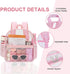 Backpack Backpack 12x6x12 Oraben Clear for Stadium Events Stadium Waterproof Clear Bag for Adult Concert Sport Work