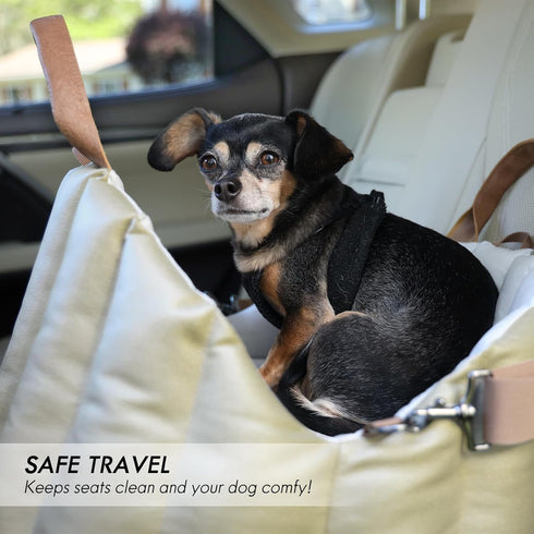 10lbs, ClevaHome Small Dog Car Seat & Travel Carrier & Pet Bed, Non-Slip Booster Seat for Dogs up to Fashionable Pet