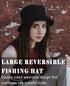 XXL Large Cotton Bucket Hat for Women Men, Big Head Oversize Reversible Fisherman Summer Hat