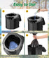 40 PACK Set, 12 Portable Toilet Bags Poo Gel Gallon Camping Toilet Bag with Eco Super Absorbent Power, Emergency Poo
