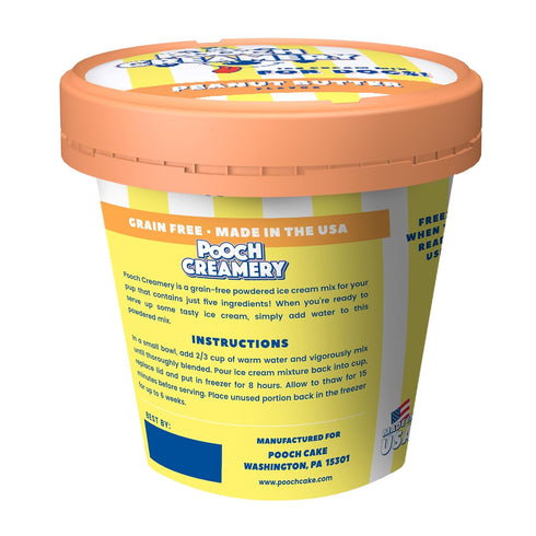 Pooch Creamery Ice Cream Mix for Dogs, Peanut Butter