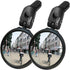 Hafny HD Bar End Bike Mirror - Blast-Resistant Glass Mirror, HF-MR090, HF-M951S-FR03, 2PCS (Silver Glass, 62mm)