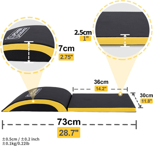 POWER GUIDANCE Ab Exercise Mat - Sit Up Pad for Full Range of Motion Ab Workouts