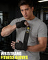 FitDA 2-in-1 Workout Gloves, Weight Lifting Gloves with Wrist Wrap Support for Men & Women, Ventilated Fingerless