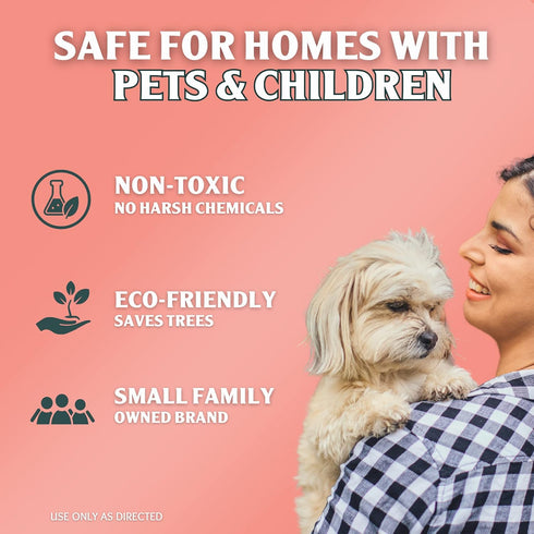 Sprinkle & Sweep Pet Accident Cleanup for All Hard Surfaces, Non-Toxic Quick Pet Mess Cleaner & Odor Remover for Potty