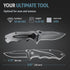 Tactical Pocket Knife for Men, Folding Knife with Glass Breaker and Pocket Clip, Cool Military Camping Gift 6495