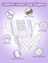 (50Count, MICOOYO Disposable Dog Diapers Female, Doggie Diapers for Dogs Female, Super Absorbent Pet Diaper with Foam