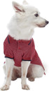 Blueberry Pet Back to School 2-Pack Dog Polo Shirts - Cotton Outfit for Small Pets, Navy + Rusty Red