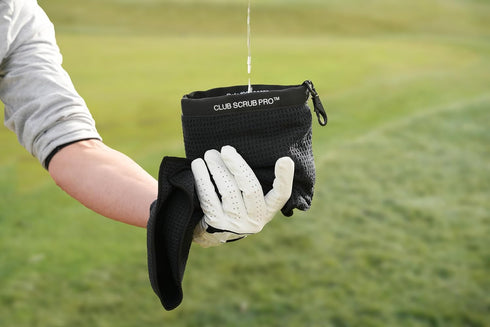 Towel Pro Golf Club and Ball Cleaning Pouch with Attached Towel, Waterproof Exterior, Machine Washable Microfiber