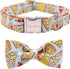 Unique Style Paws Dog Collar with Bow, Adjustable Bowtie Collar for Small Medium Large Dogs and Cats