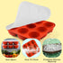 9-Cavity Frozen 25-75lbs,Reusable Frozen Silicone Dog Treat Mold with Lid for Woof Pupsicle & Power Chewer Pupsicle