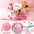 Vertintong 10 Set Pcs Dog Birthday Toy Dog Birthday Cake Bone Wine Bottle Hat Bib Ball Card Ribbon Plush Pet Gifts