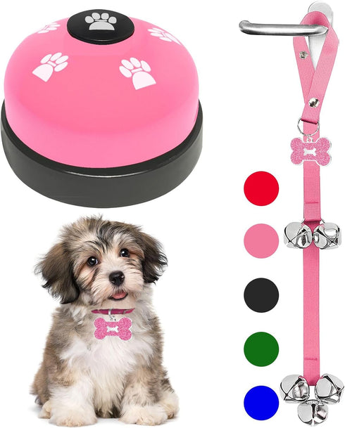2 Pack Dog Door Bells Dog Doorbell to go Outside Puppy Train