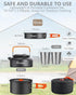 HOMGEN Camping Cooking Set - Lightweight Aluminium Pots and Pans Kit for 2-3 People, Perfect for Camping, Picnic, Hiking
