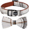 Faleela Soft & Comfy Bowtie Dog Collar - Detachable Adjustable Bow Tie Collar for Small Medium Large Pets