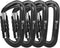 Heavy Duty Locking Carabiner Clips - Favofit 12KN (2697 lbs) Clips, 3.2'' Small D Ring for Camping, Hiking, Dog Leashes