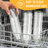 18oz Set 6, Sursip Glass Water Bottle of Clear glass juice bottle for juicingReusable Drinking Bottles with Stainless