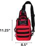 LINE2design Backpack First Aid Sling - Tactical EMS & Outdoor Rescue Bag - Red