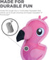 Outward Hound Fire Biterz Flamingo Plush Interactive Dog Toy, Small Firehouse Material