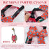 9.45 4.33 Inch CREATCABIN Adjustable Chicken Diapers Washable Duck Diapers Red Polyester Waterproof Pet Ducking Nappy