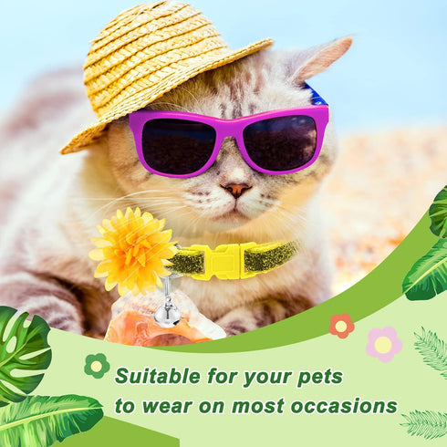 42 Pcs Dog Collar Flowers, Cute Dog Grooming Bows, Accessories for Dog Collar Embellishments and Charms