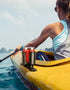 KEMIMOTO Kayak Cup Holder with Track Mount Install, Anti-Slip Clips, Compatible with Yeti or Other 12-32 oz Bottles