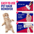 Pet Hair Remover and Reusable Lint Roller, Fluffy Paws Cat and Dog Hair Remover for Furniture and Carpet
