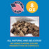 Beef Lung Dog Tips Treat - All Natural Premium Jerky Chews for Dogs (Beef Treats - Made in USA) 8 oz