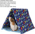Zerodis Reptile Tent Bed, Soft Warm Reptile Pet Sleeping Tent Washable Hides Sleeping Bed with Cute Pattern Reptile Sleeping Bag Suitable for Pet 30x27x26cm