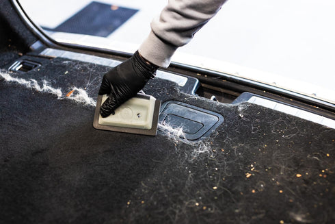 Detail Factory Pet Hair Card - Ergonomic Design for Automotive Carpet & Upholstery; Durable Rubber Edge; Professional